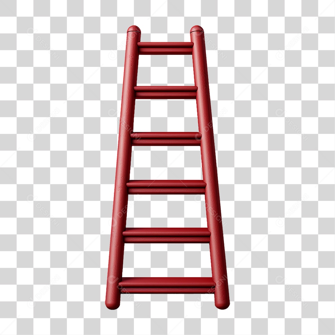 Elemento 3D Escada PNG Transparente