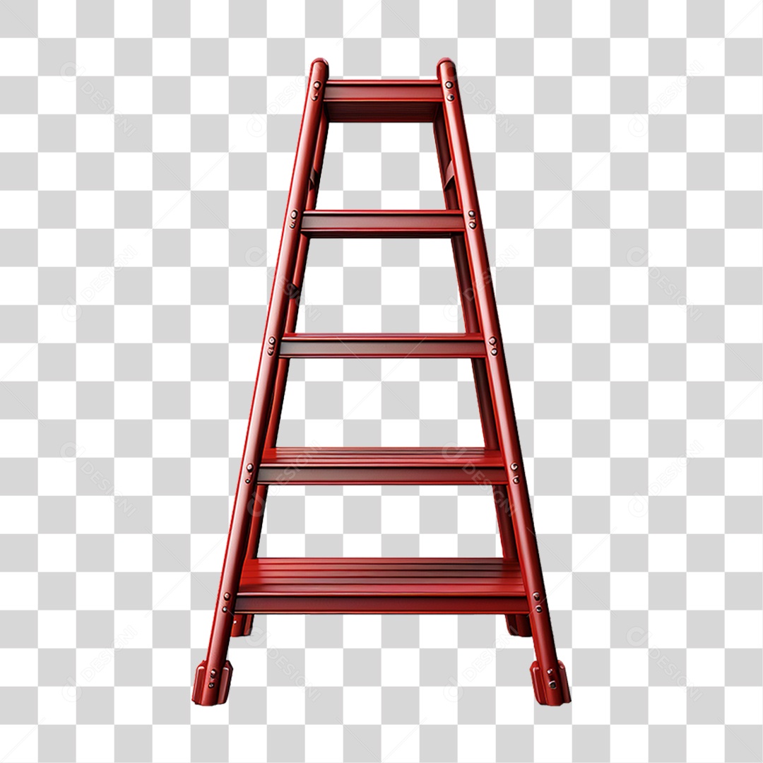 Elemento 3D Escada PNG Transparente