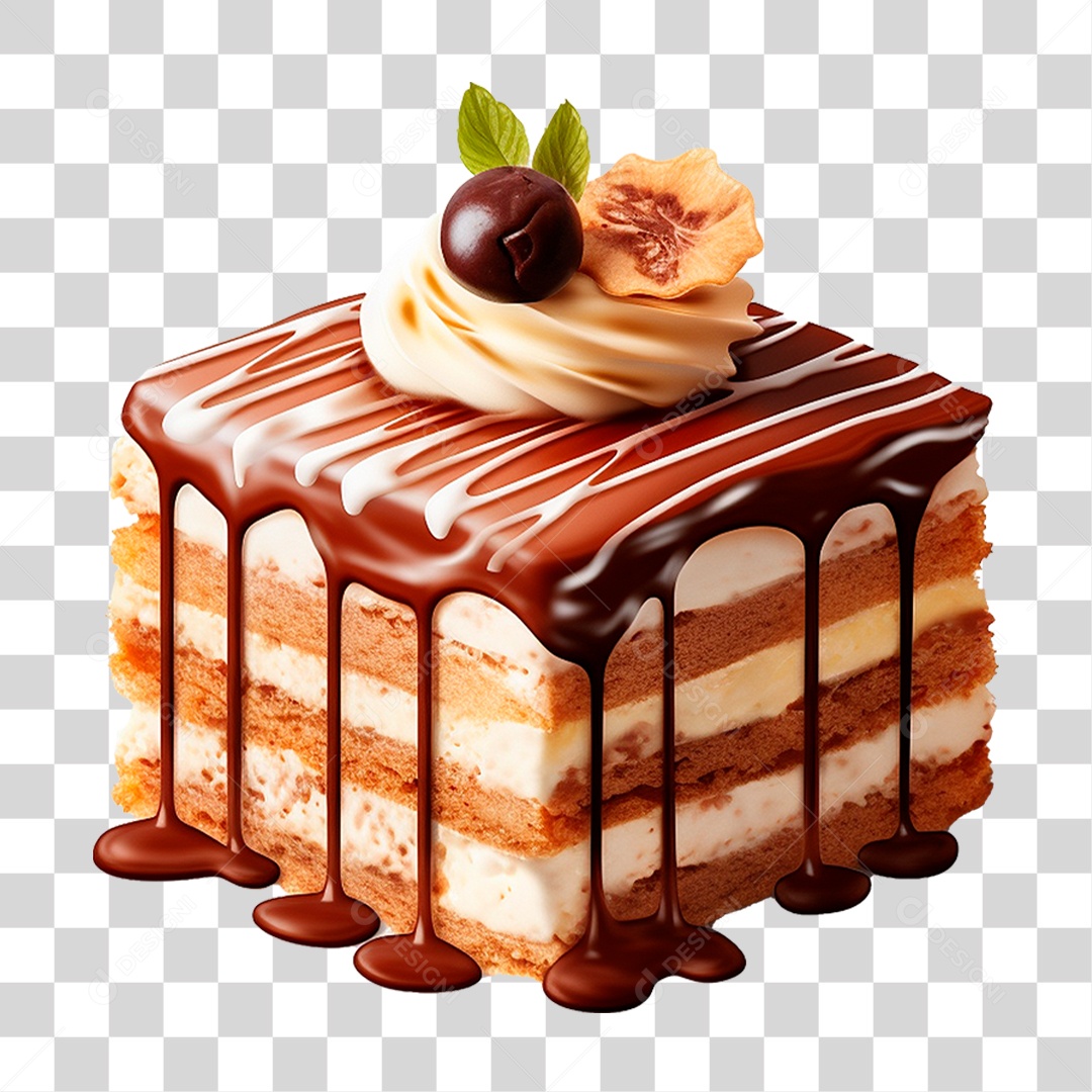 Pedaço de Bolo PNG Transparente