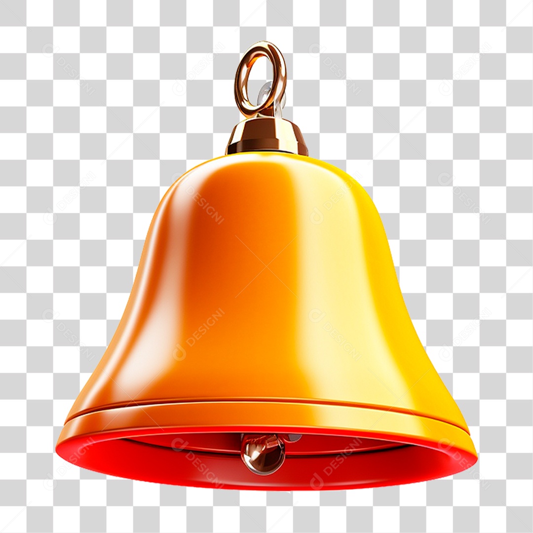 Sino Dourado PNG Transparente