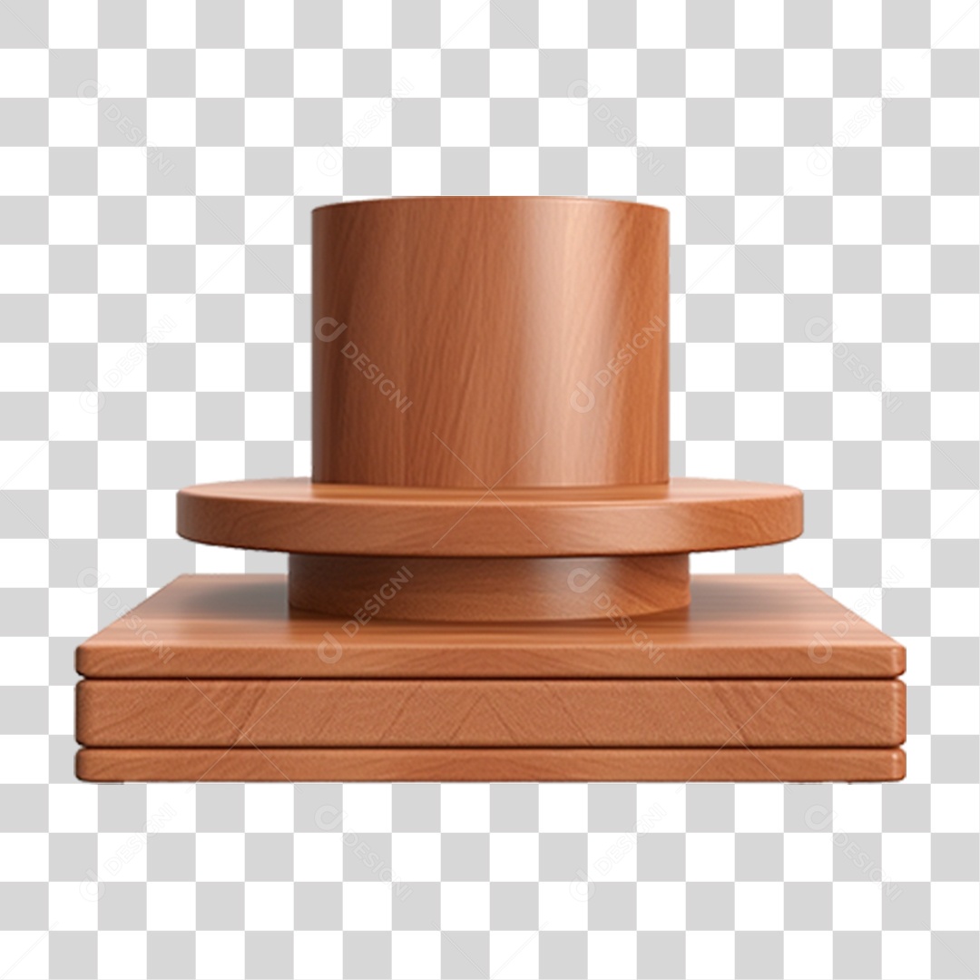 Podium de Madeira PNG Transparente