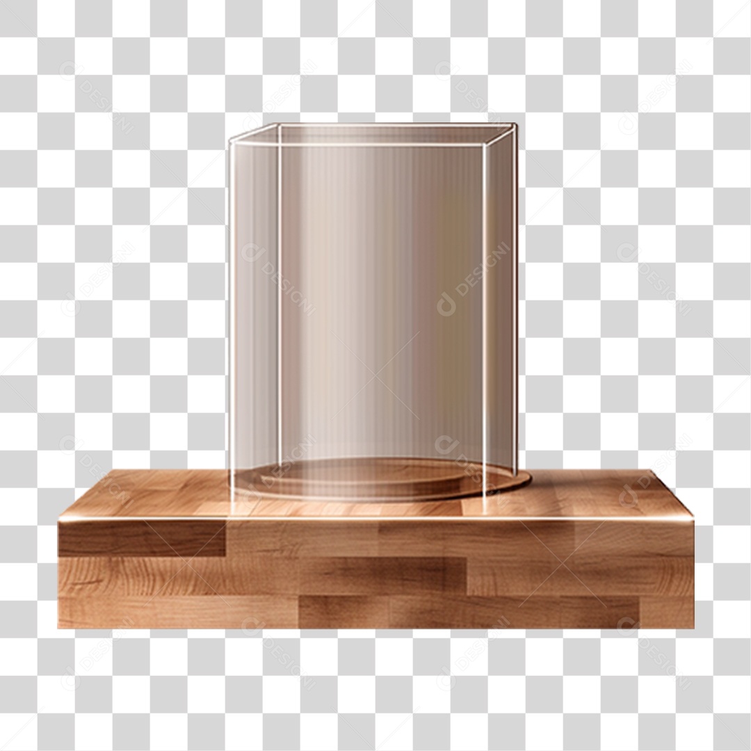 Podium de Madeira PNG Transparente