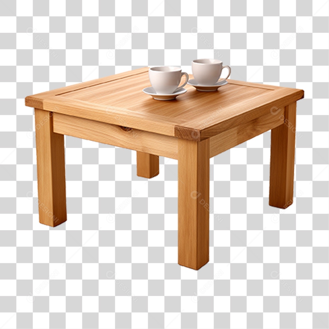 Mesa de Madeira Formas PNG Transparente