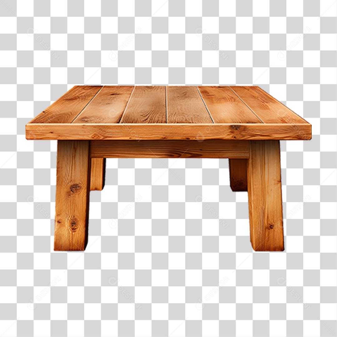 Mesa de Madeira Formas PNG Transparente