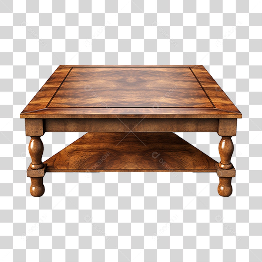 Mesa de Madeira Formas PNG Transparente