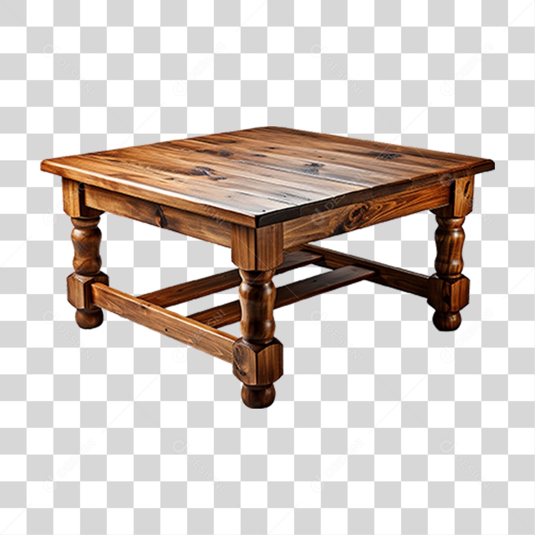 Mesa de Madeira Formas PNG Transparente