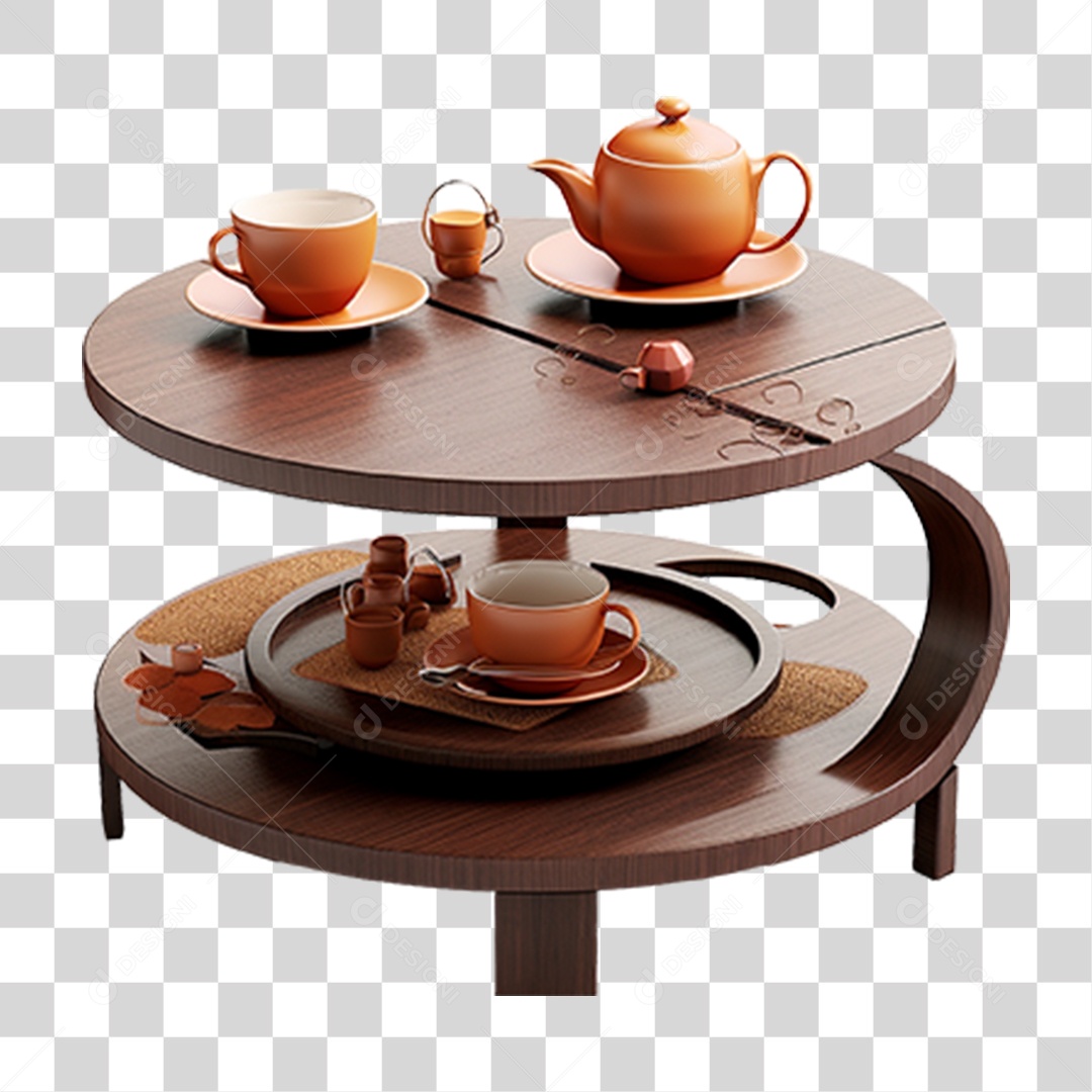 Mesa de Madeira Formas PNG Transparente