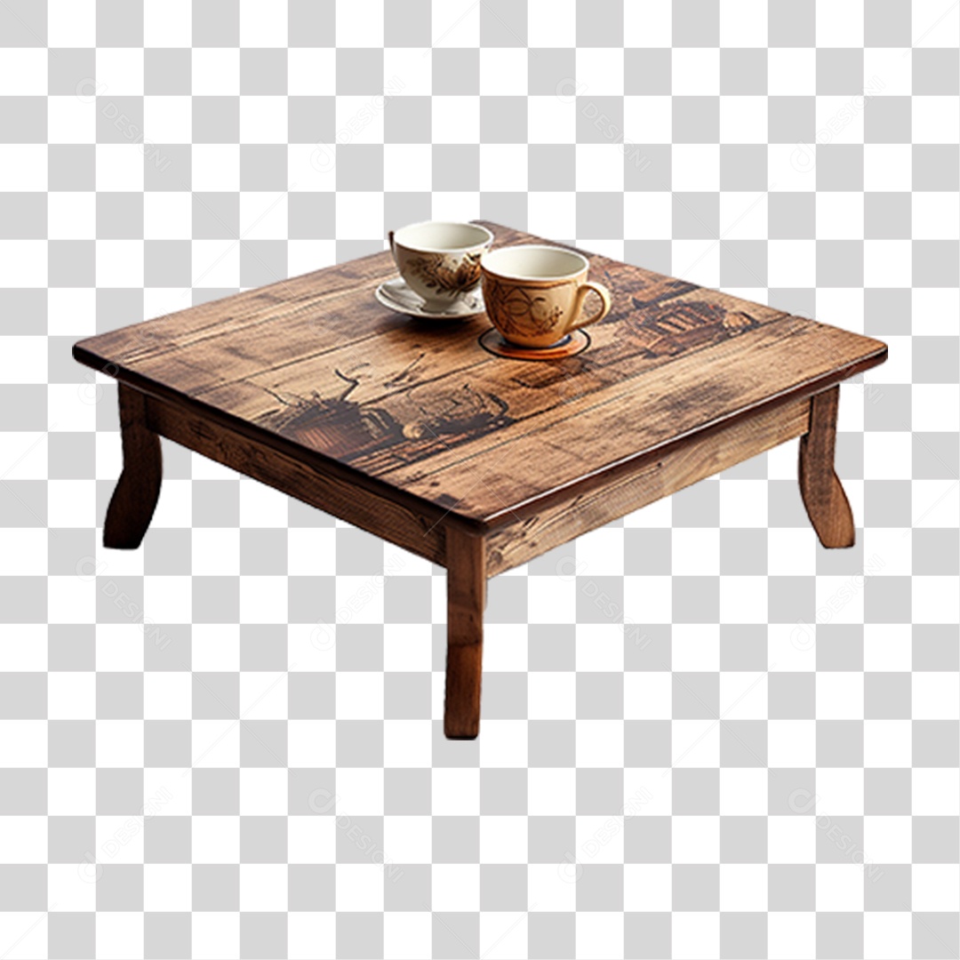 Mesa de Madeira Formas PNG Transparente