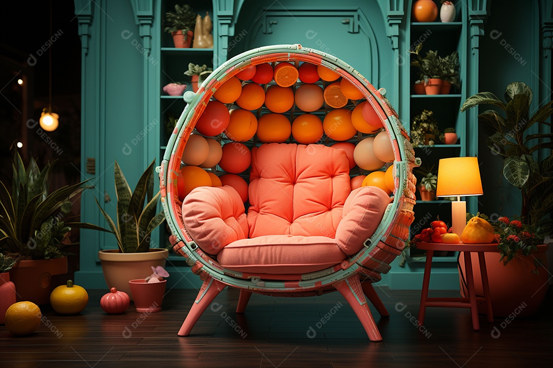 Elegância interior de casa moderna