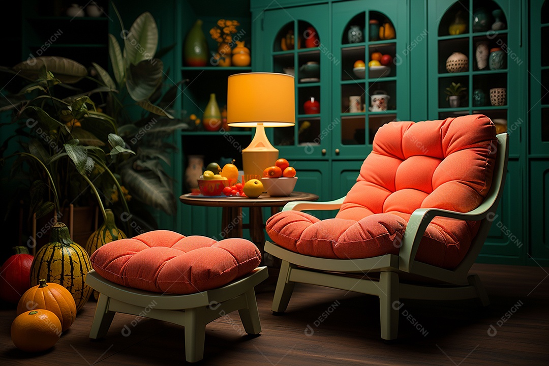 Elegância interior de casa moderna