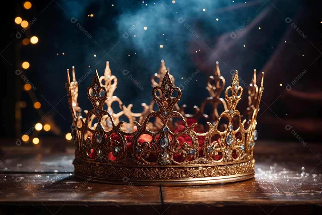 Imagem discreta de uma linda coroa de rainha