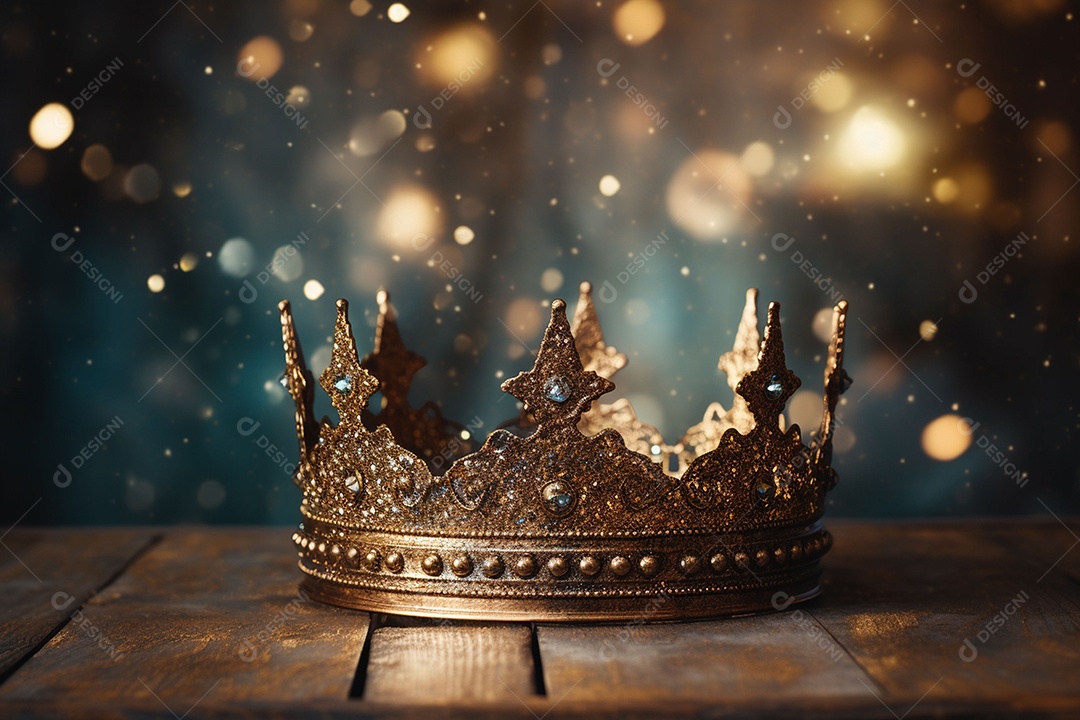 Imagem discreta de uma linda coroa de rainha