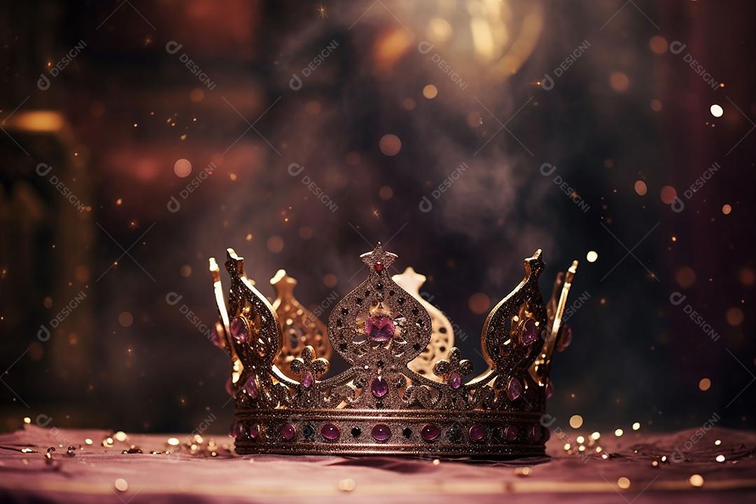 Imagem discreta de uma linda coroa de rainha