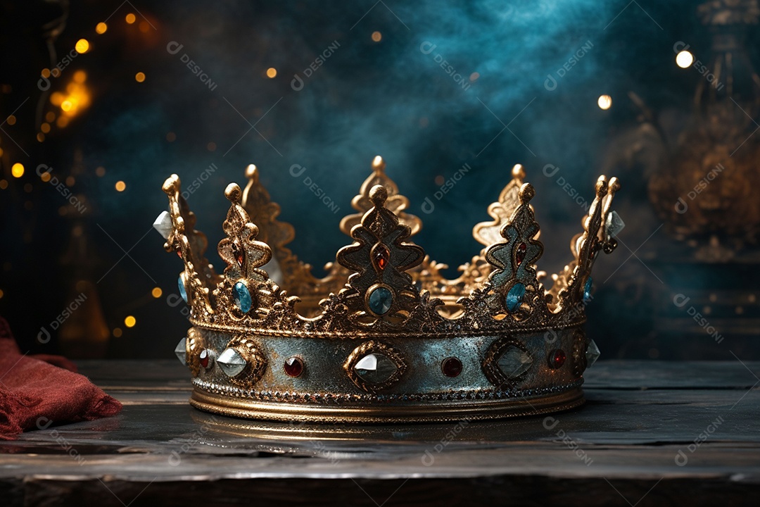 Imagem discreta de uma linda coroa de rainha