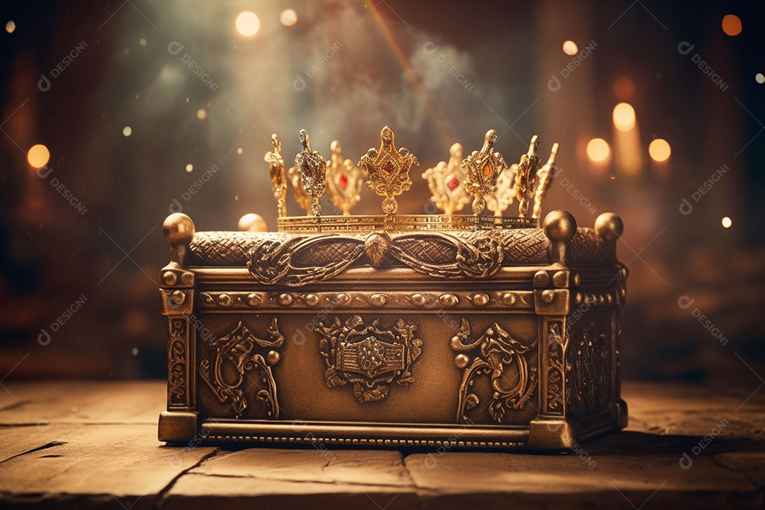 Imagem discreta de uma linda coroa de rainha