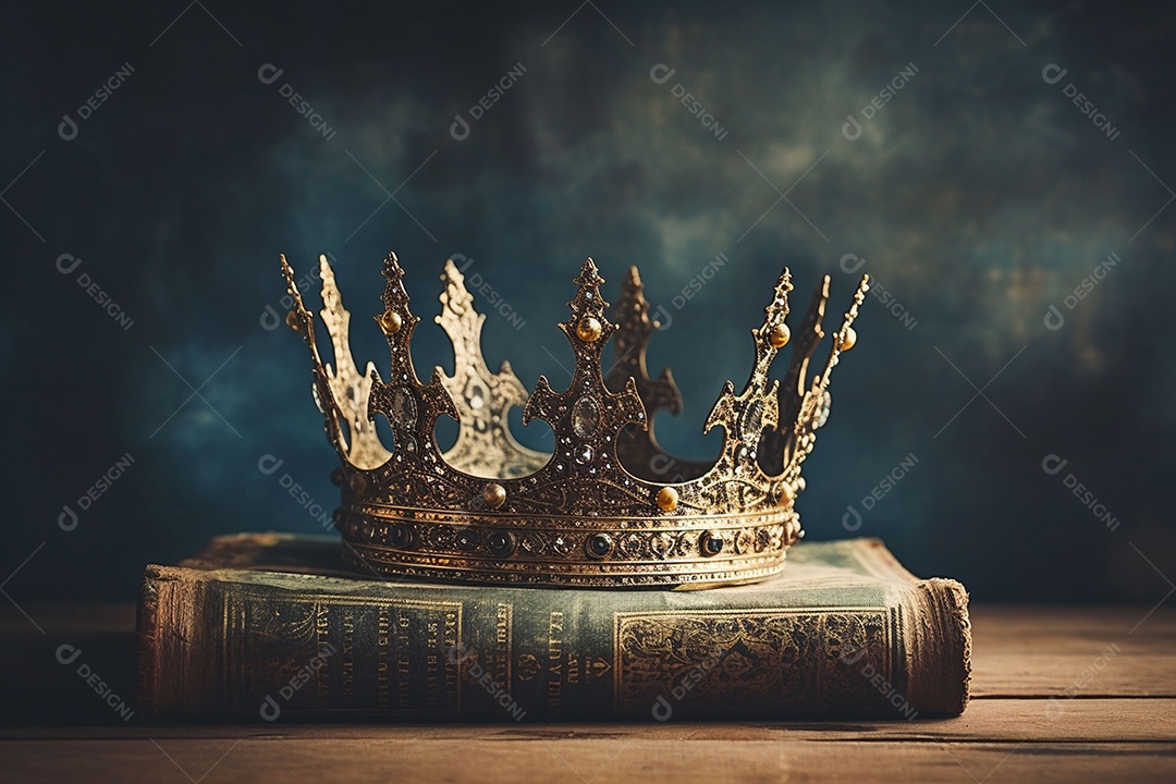 Imagem discreta de uma linda coroa de rainha