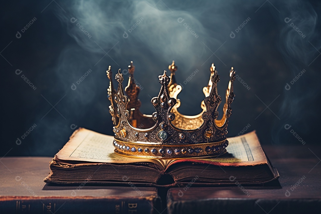 Imagem discreta de uma linda coroa de rainha