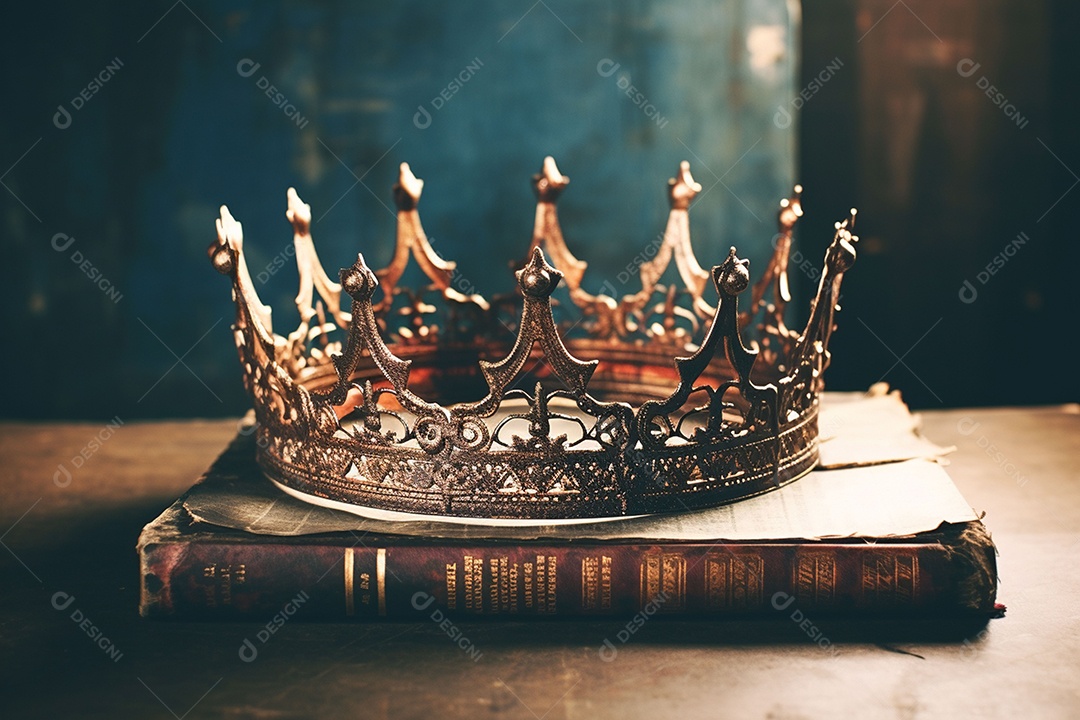 Imagem discreta de uma linda coroa de rainha