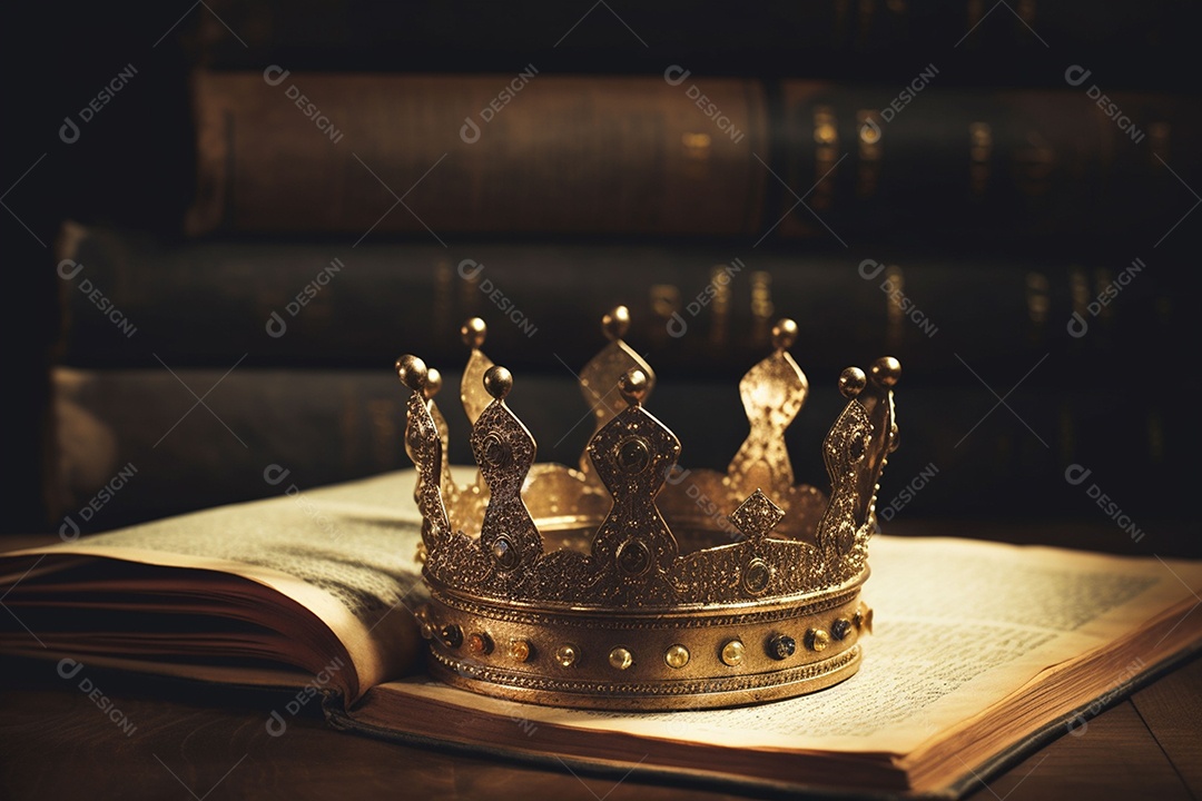 Imagem discreta de uma linda coroa de rainha