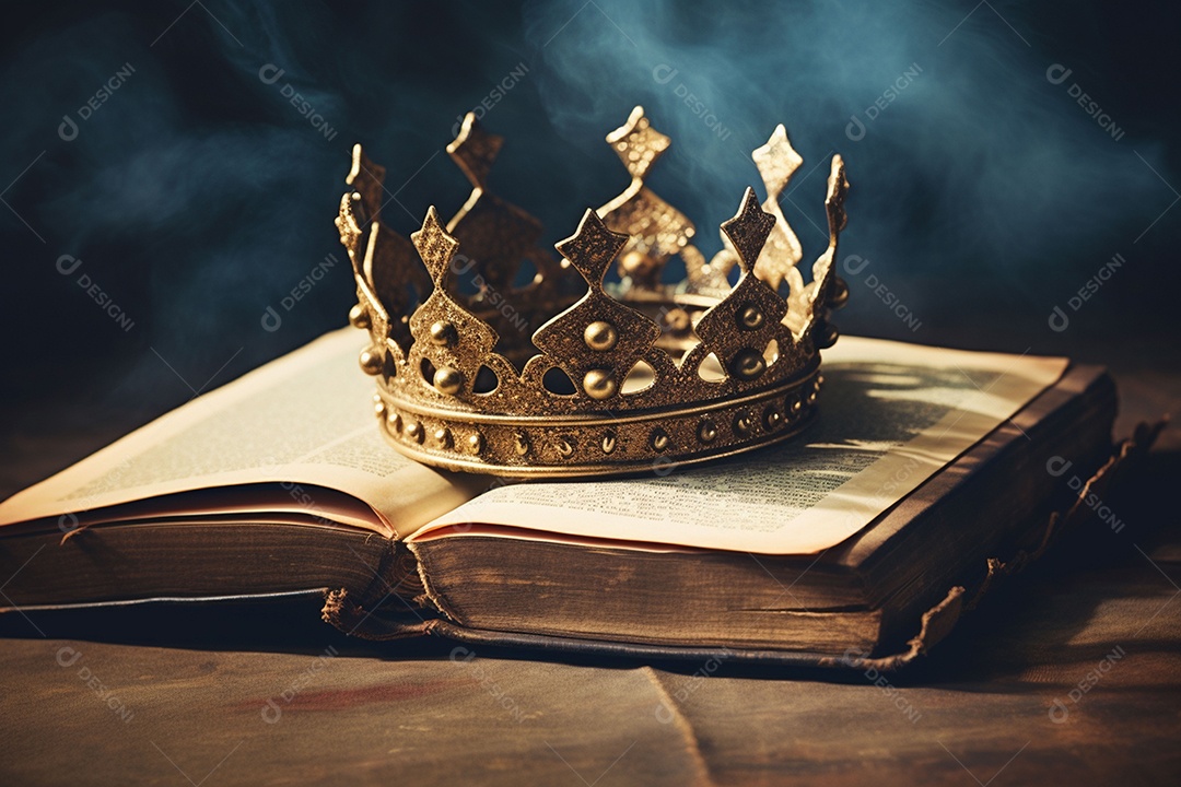 Imagem discreta de uma linda coroa de rainha