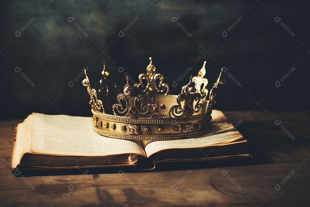 Imagem discreta de uma linda coroa de rainha