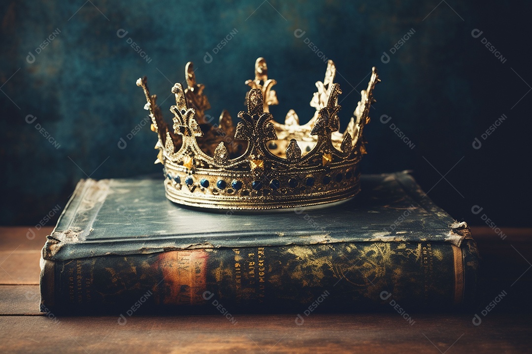 Imagem discreta de uma linda coroa de rainha