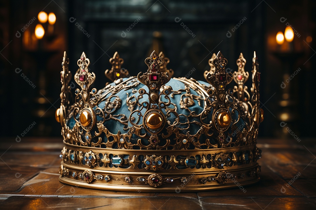 Imagem discreta de uma linda coroa de rainha