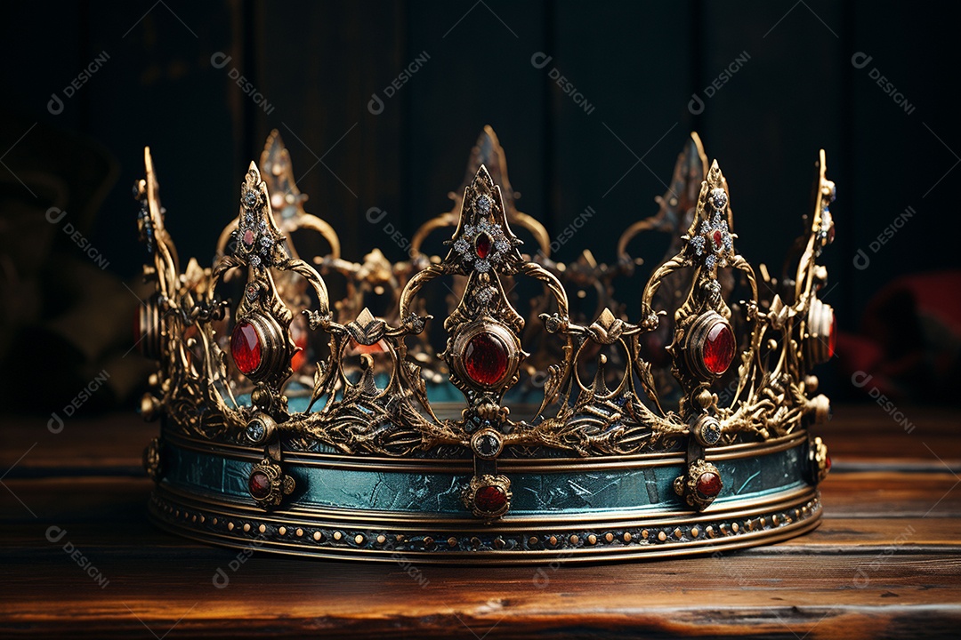 Imagem discreta de uma linda coroa de rainha