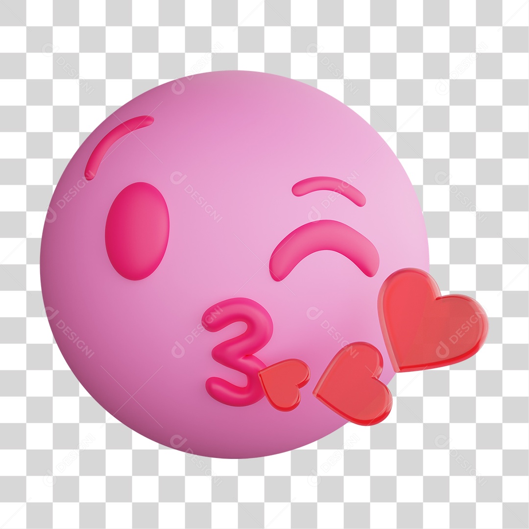 Elemento 3D Emoji Reações Emoções PNG Transparente