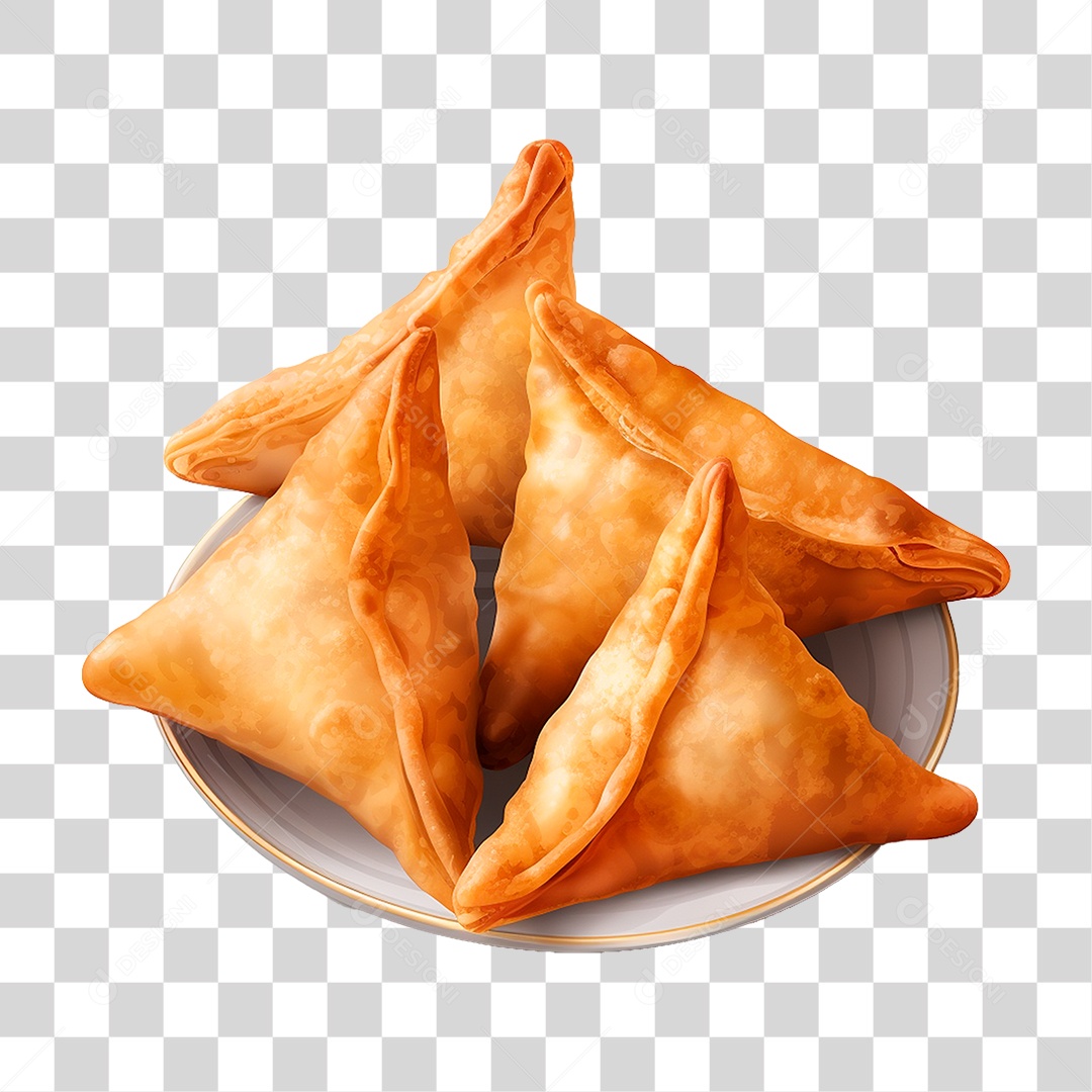 Prato de Salgados PNG Transparente