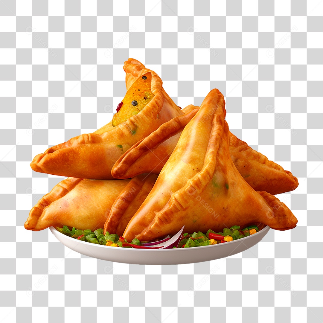 Prato de Salgados PNG Transparente