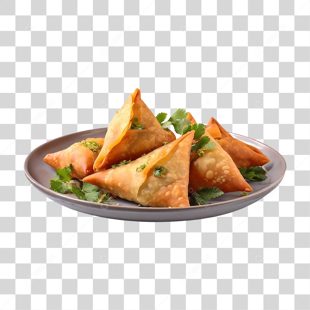 Bandeja com Salgados PNG Transparente