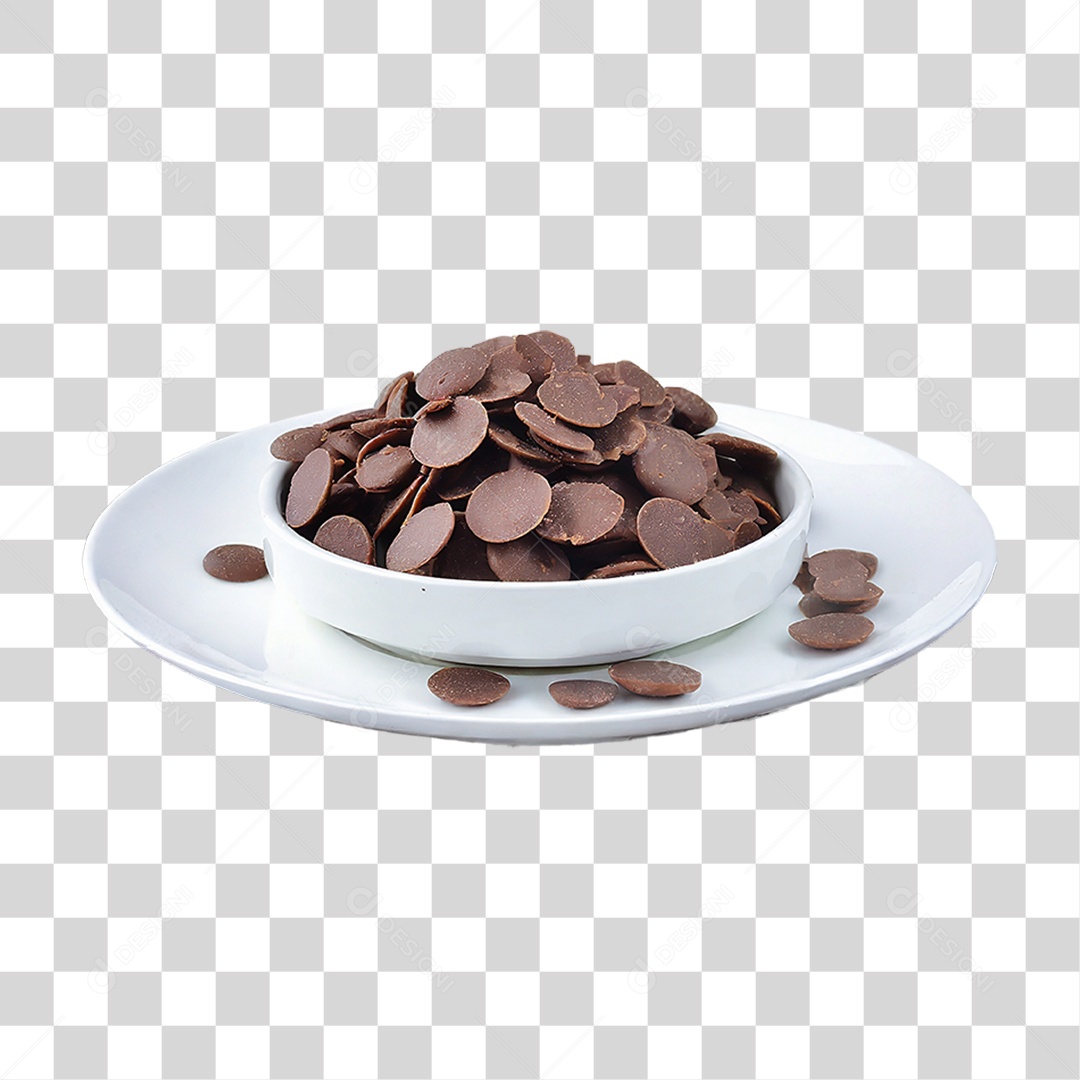 Chocolates em Prato PNG Transparente