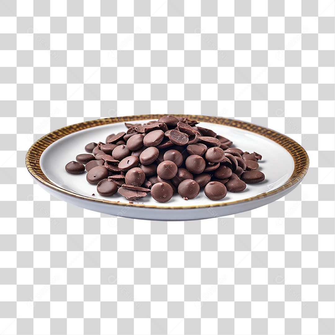Chocolates em Prato PNG Transparente