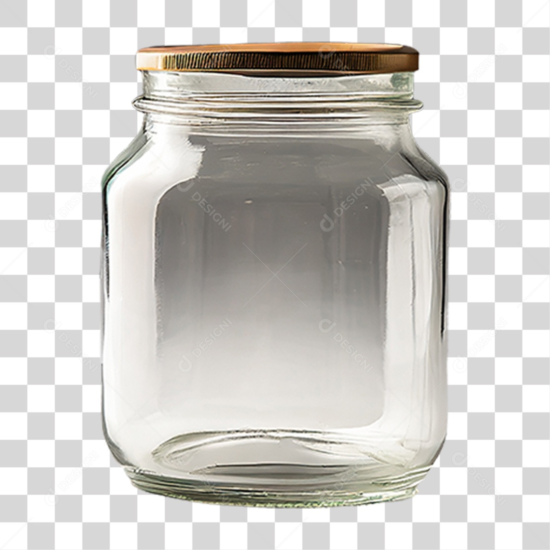 Frasco Vazio de Vidro PNG Transparente