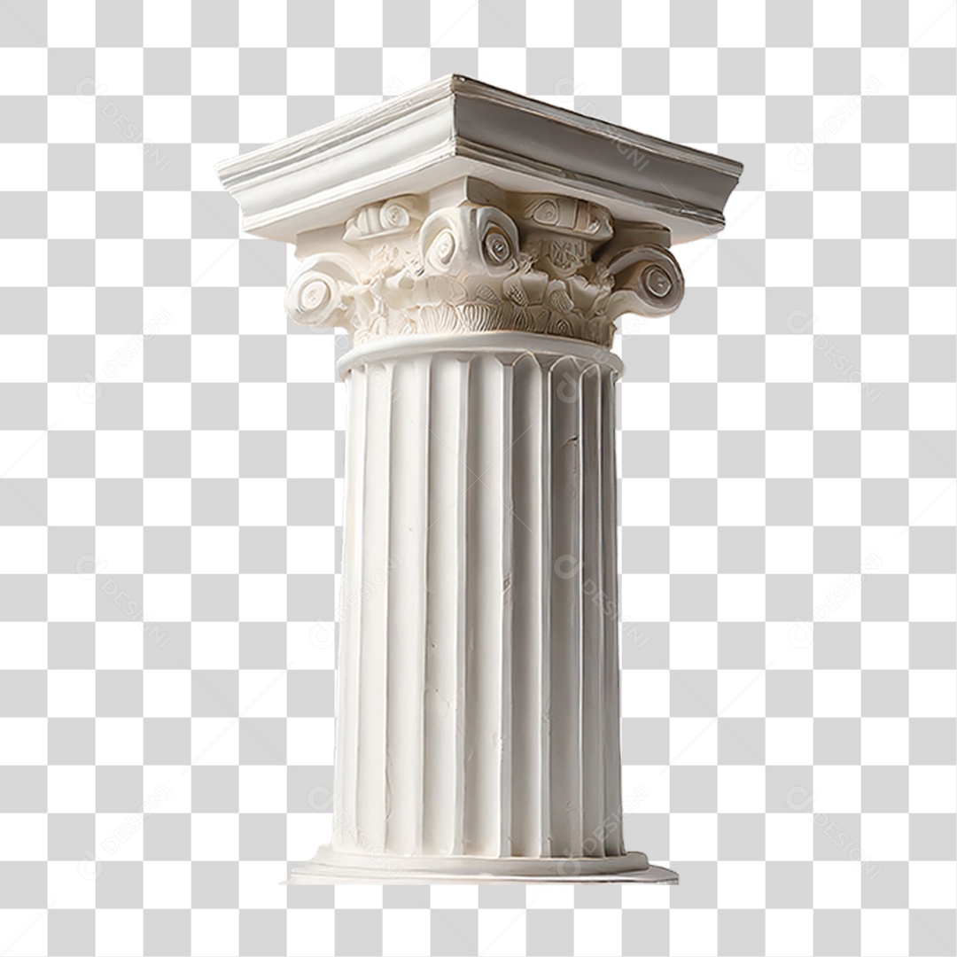 Coluna Branca Romana Estrutura PNG Transparente