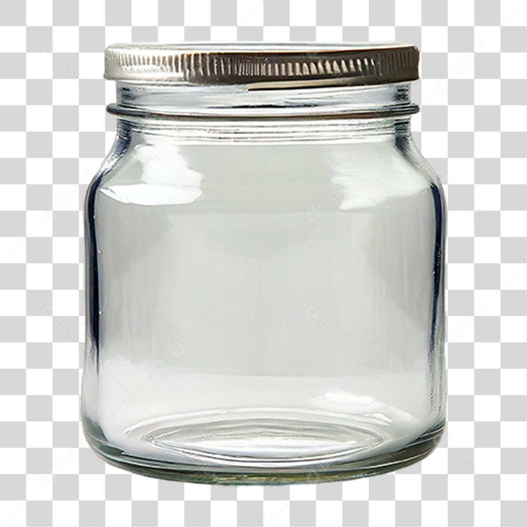 Frasco Vazio de Vidro PNG Transparente