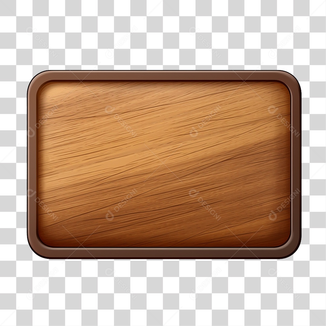 Placa de Madeira PNG Transparente
