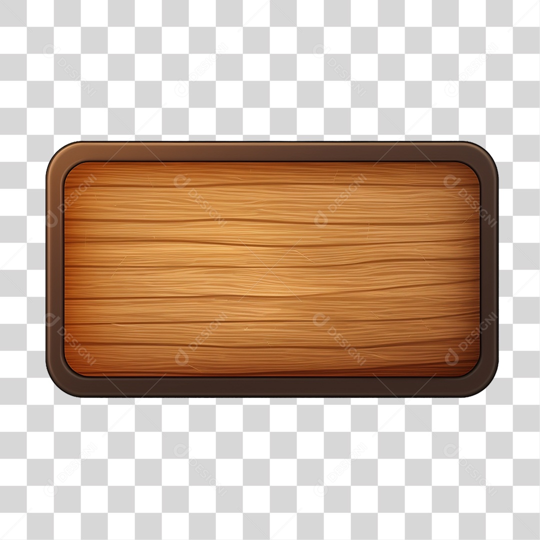 Placa de Madeira PNG Transparente
