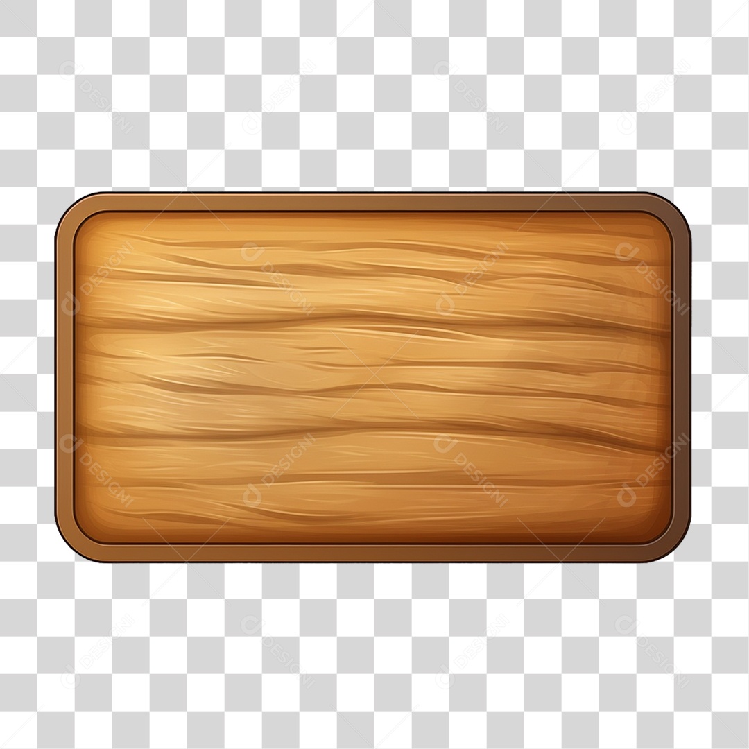 Placa de Madeira PNG Transparente