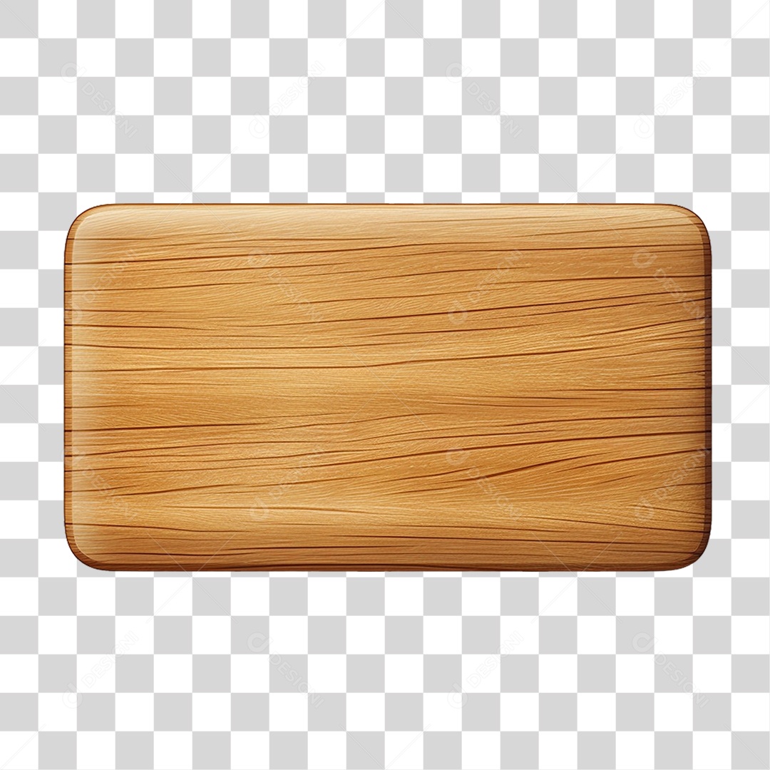 Placa de Madeira PNG Transparente