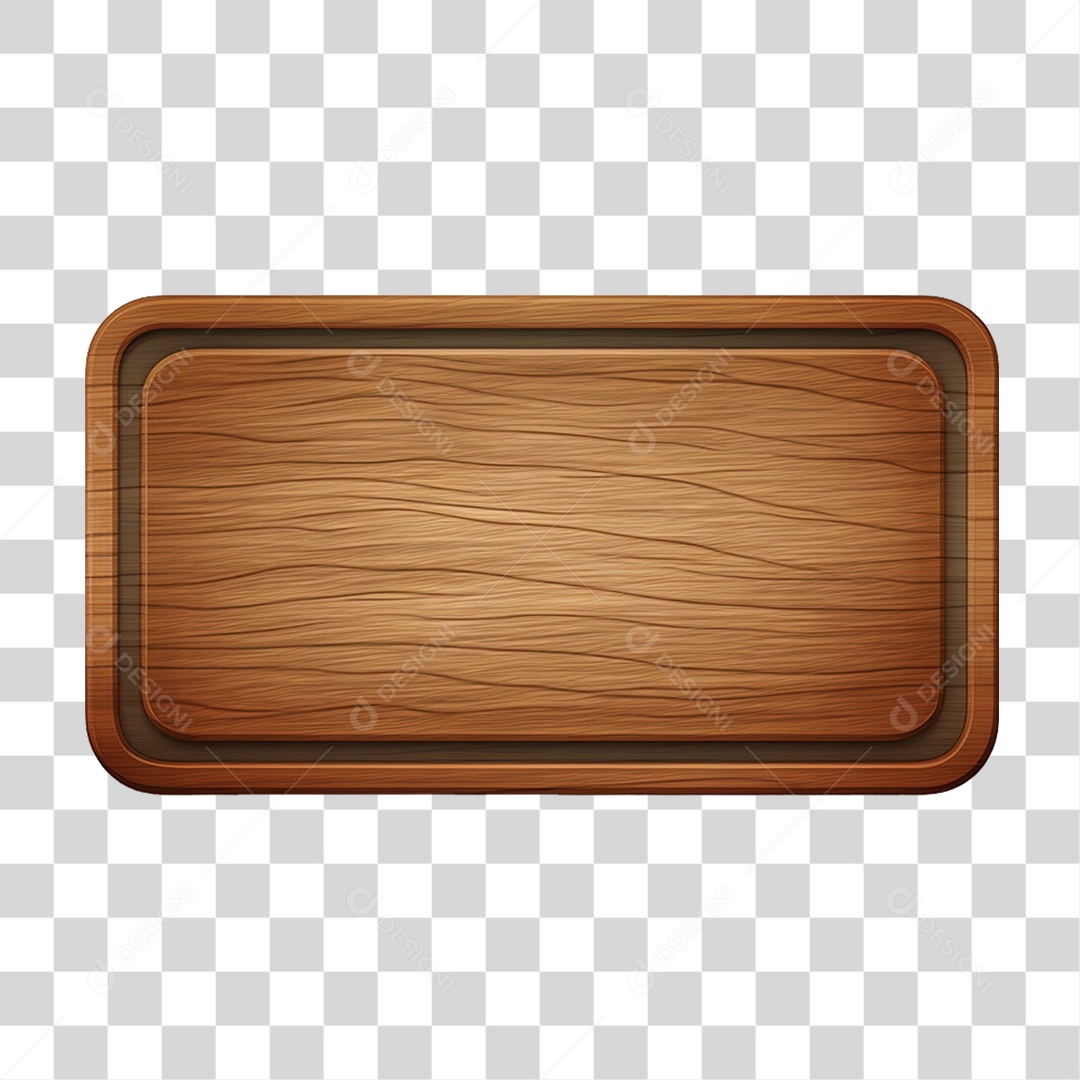 Placa de Madeira PNG Transparente