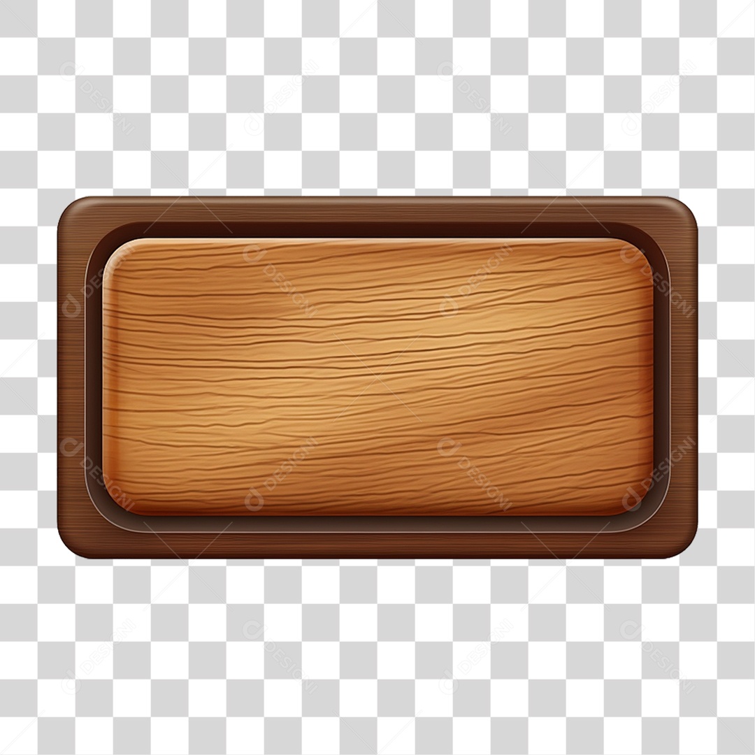 Placa de Madeira PNG Transparente