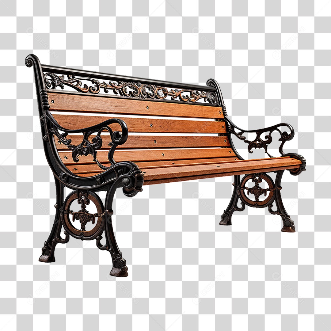 Banco de Praça PNG Transparente