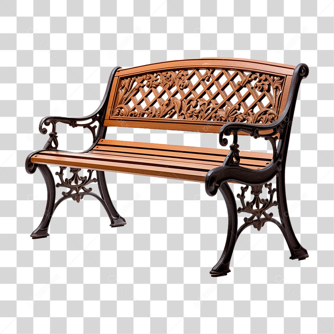 Banco de Praça PNG Transparente