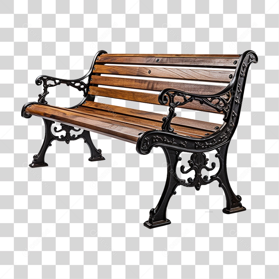 Banco de Praça PNG Transparente