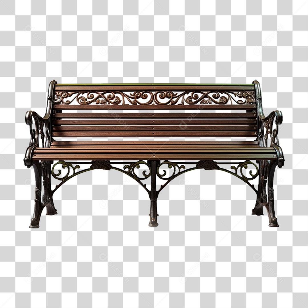 Banco de Praça PNG Transparente