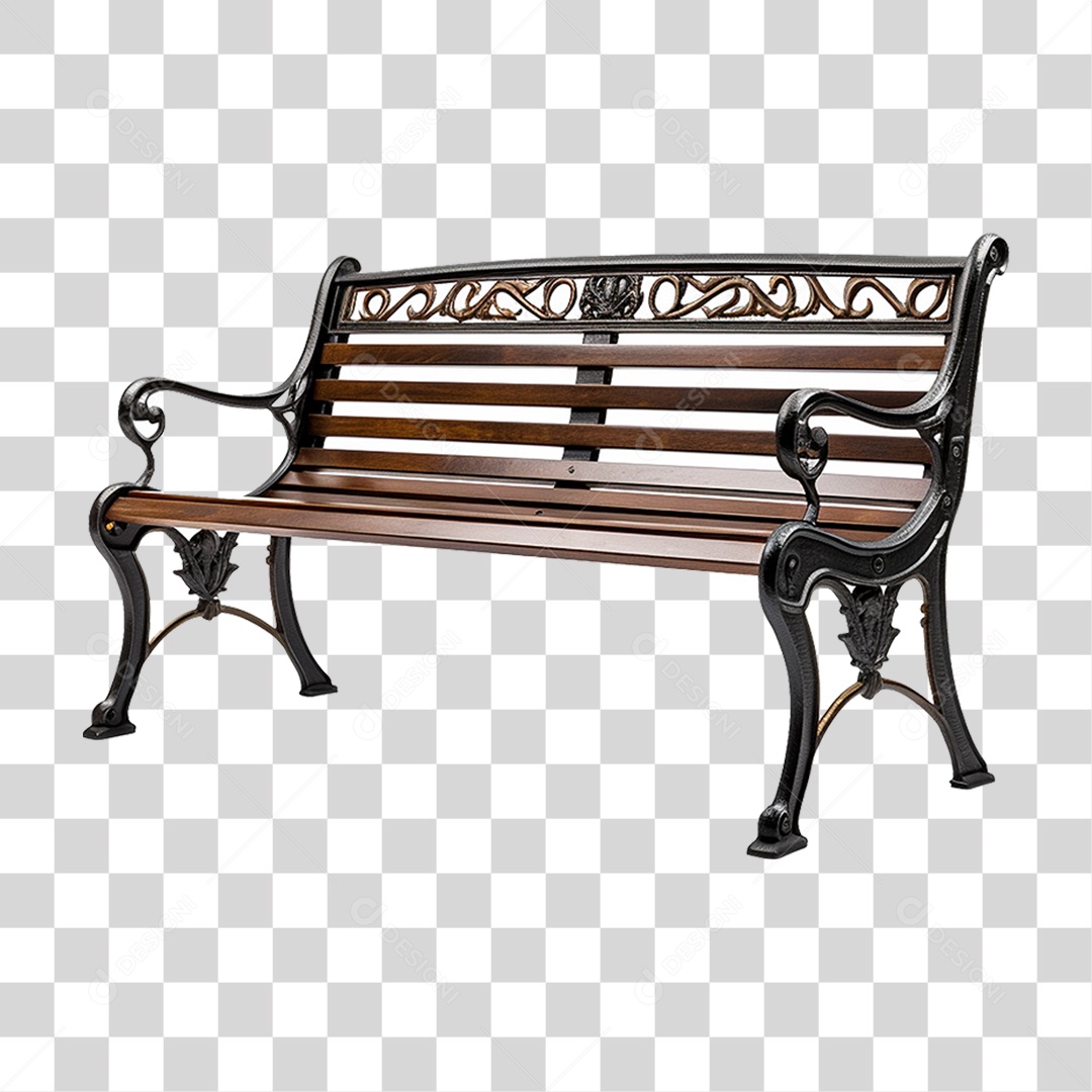 Banco de Praça PNG Transparente