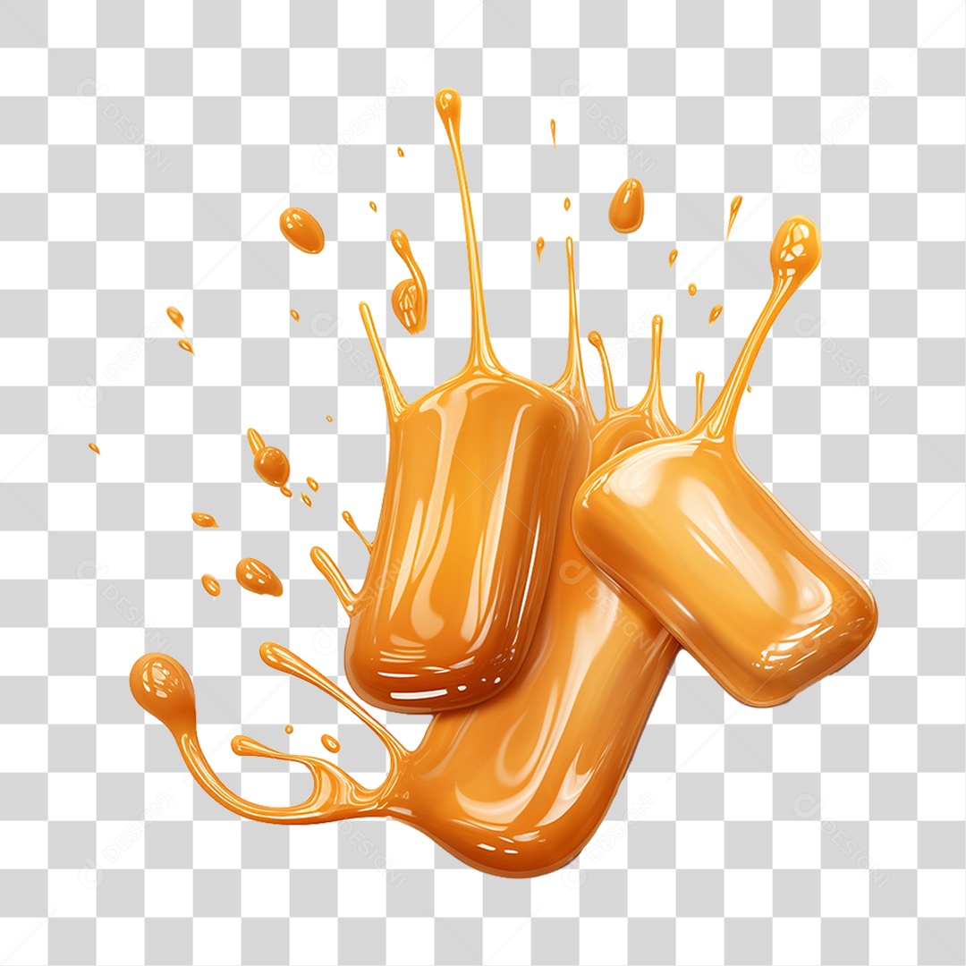 Doce de Caramelo PNG Transparente