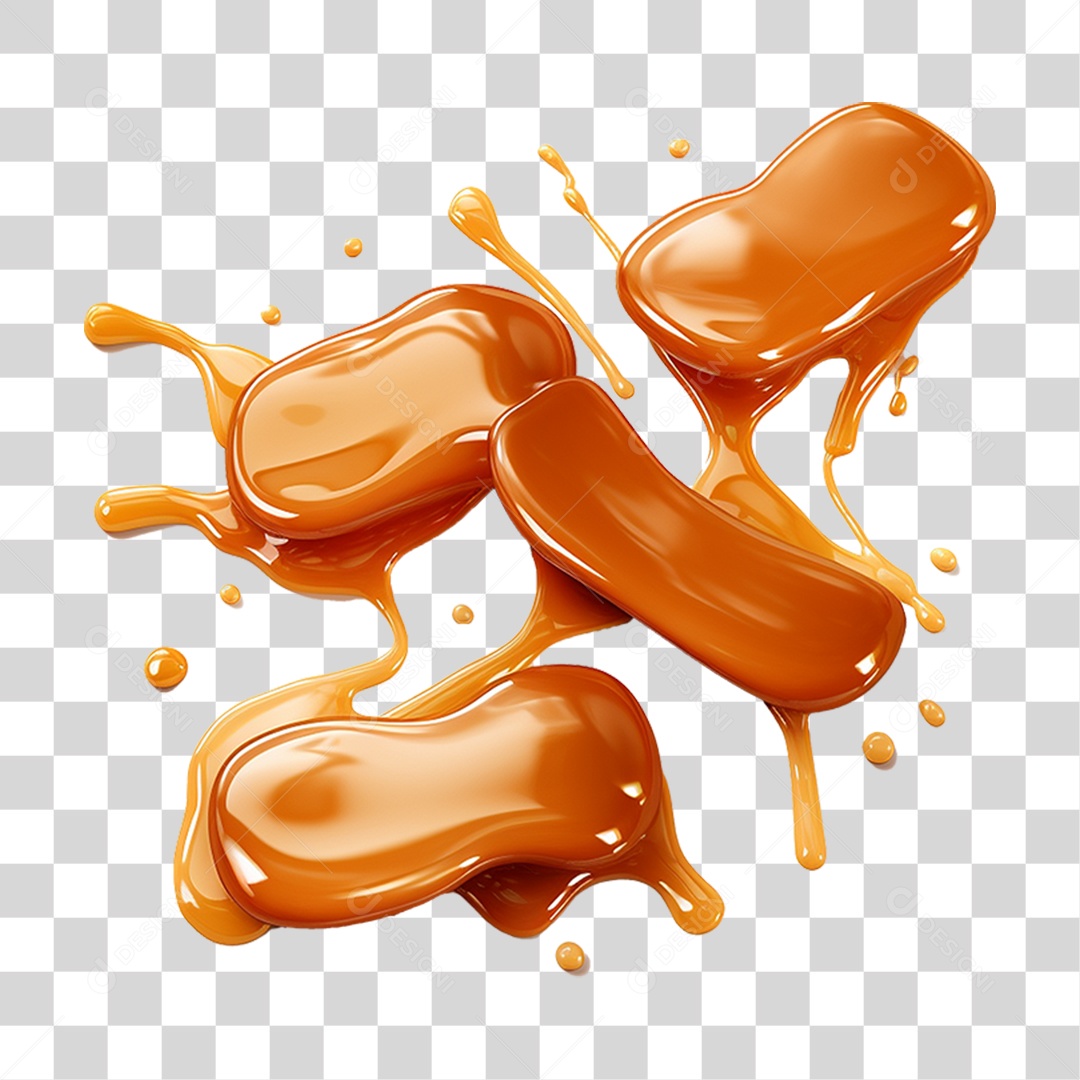 Doce de Caramelo PNG Transparente